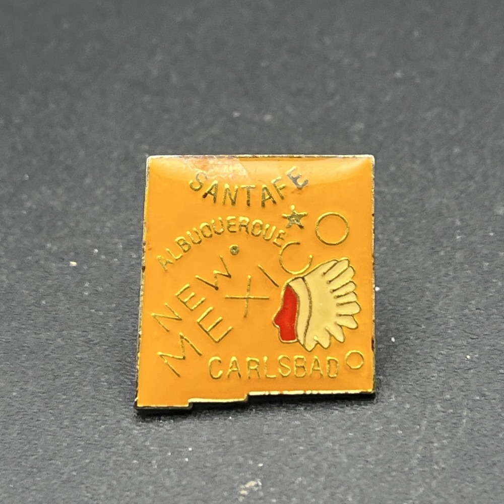 New Mexico State Outline Santa Fe United States Of America Lapel Hat Pin